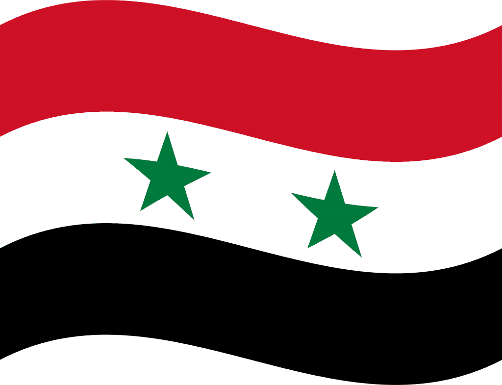 Flag of syria clipart logo