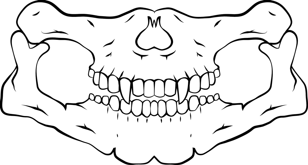 Teeth skull bandana source by jinshi deviantart clipart free