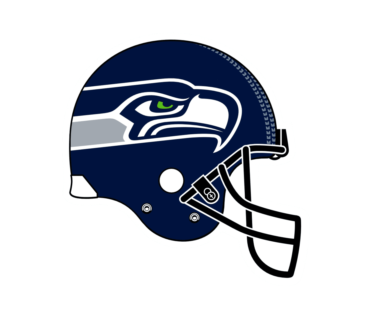 Football helmet seattle seahawks logo vector bie supply clipart