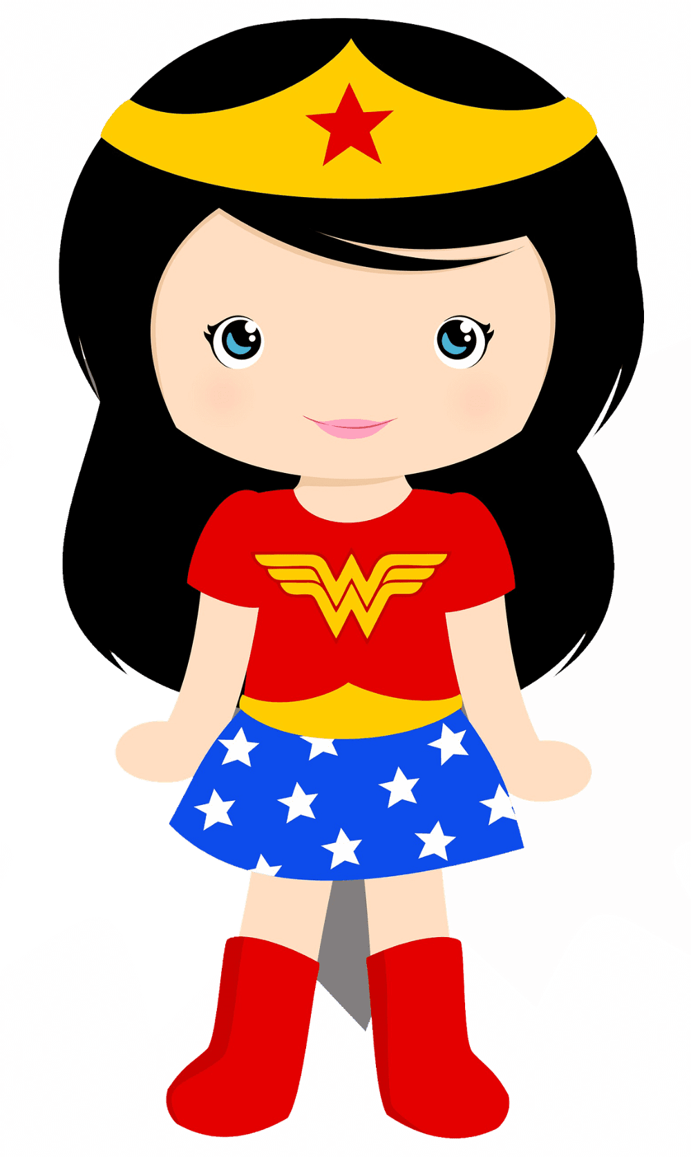 Superhero wonder woman vector clipart images creazilla