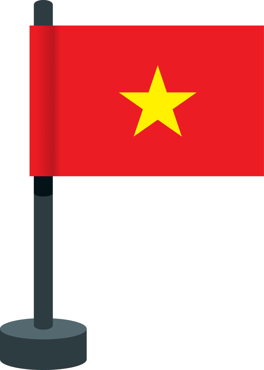 Vietnam flag clipart free