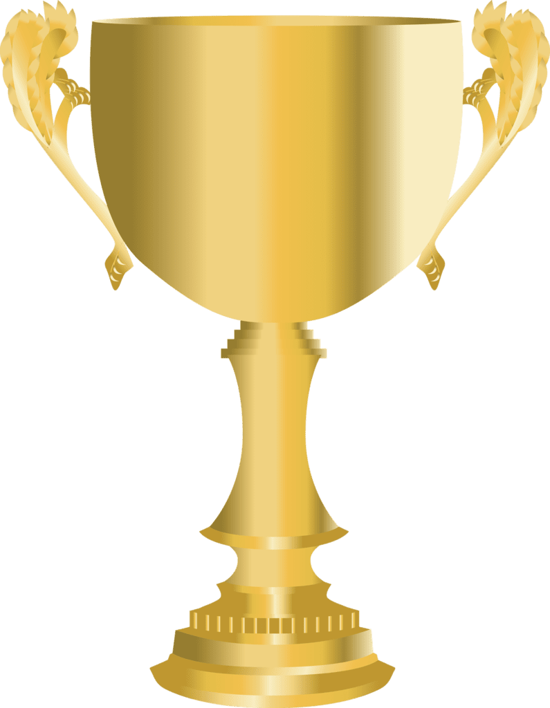 Trophy golden cup clipart image