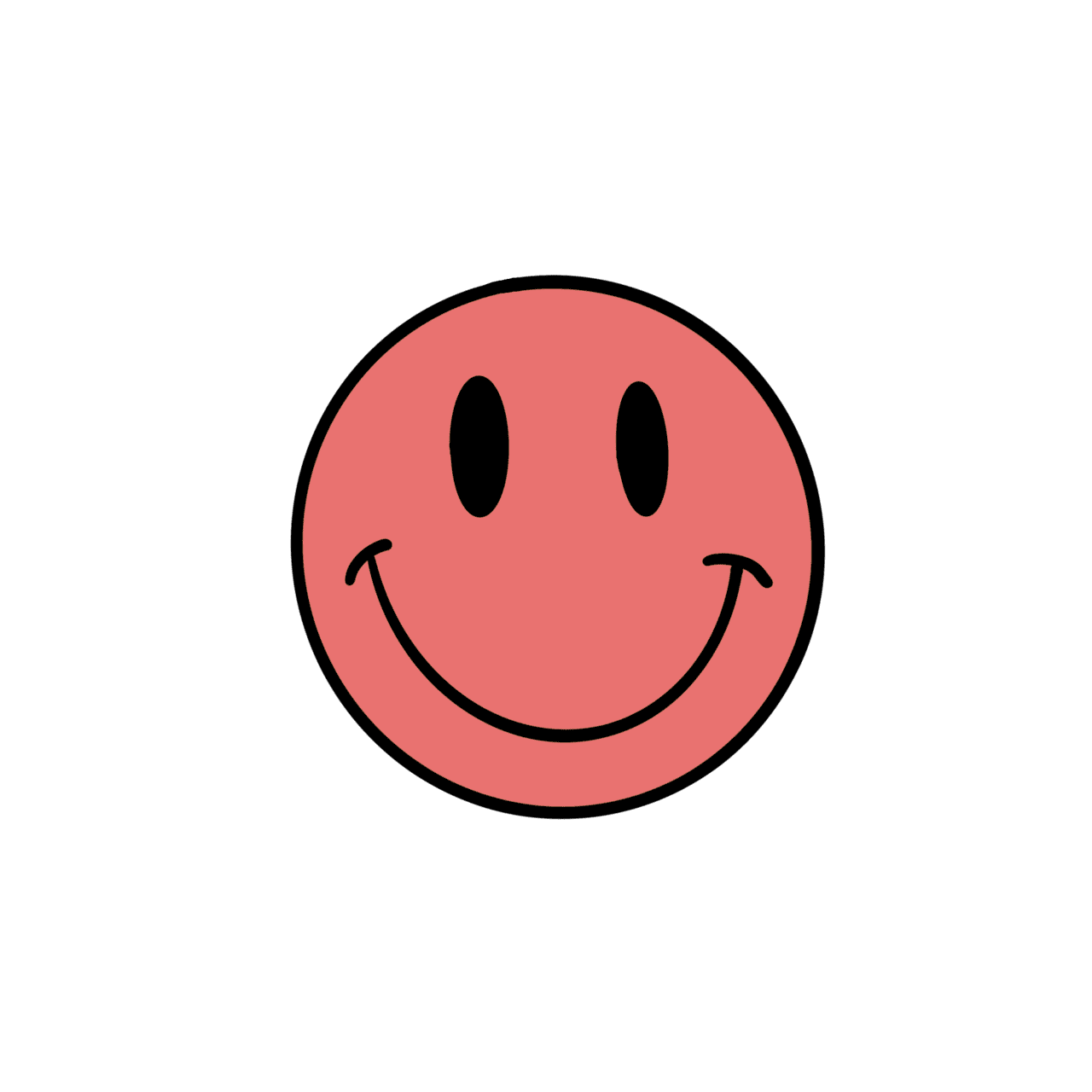 Smiley face sticker clipart picture