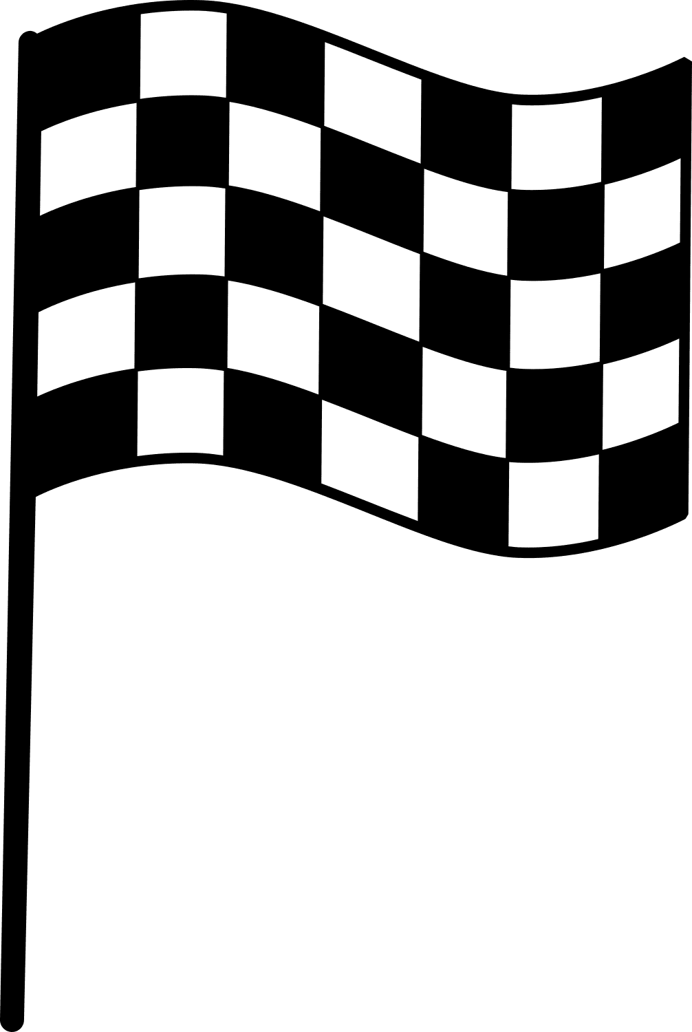 Checkered race flag clipart logo