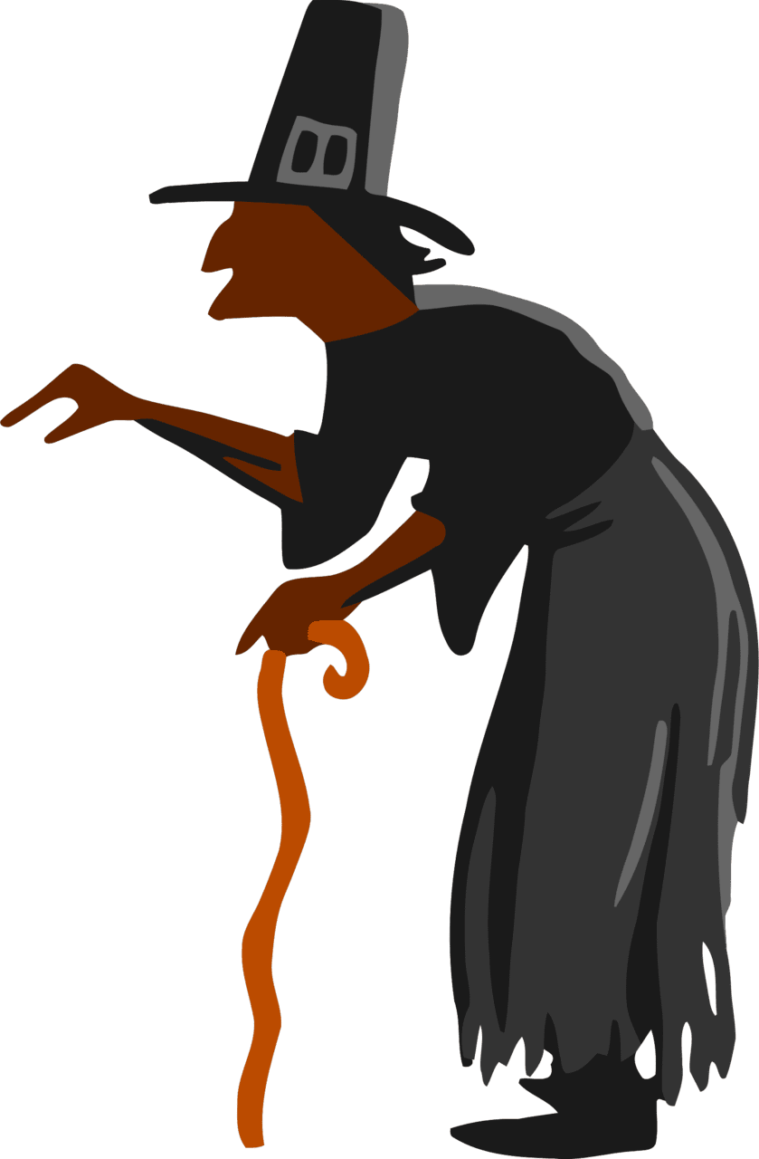 Witch clipart background