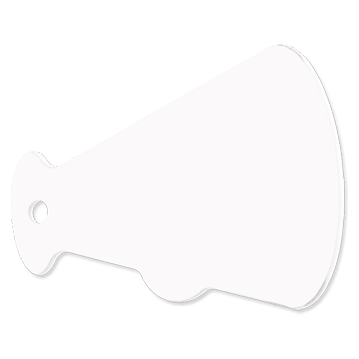 Unisub white megaphone plastic frp bag tag pack clipart clip art