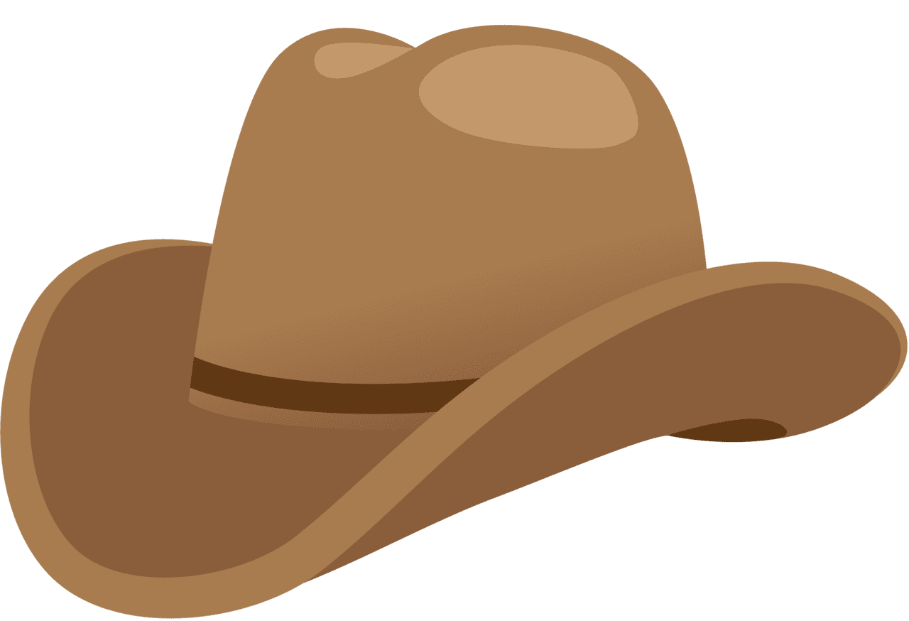 Cowgirl hat pin page clipart vector