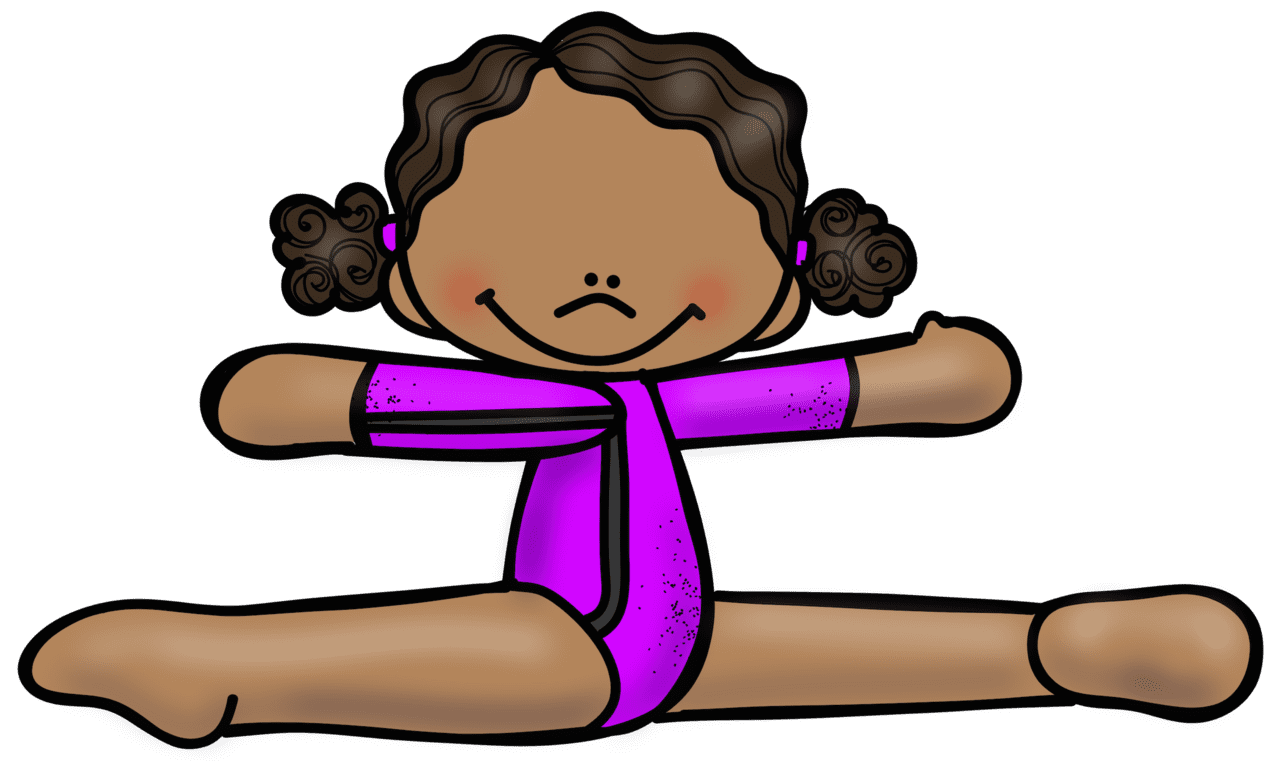 Gymnastics pin page clipart background