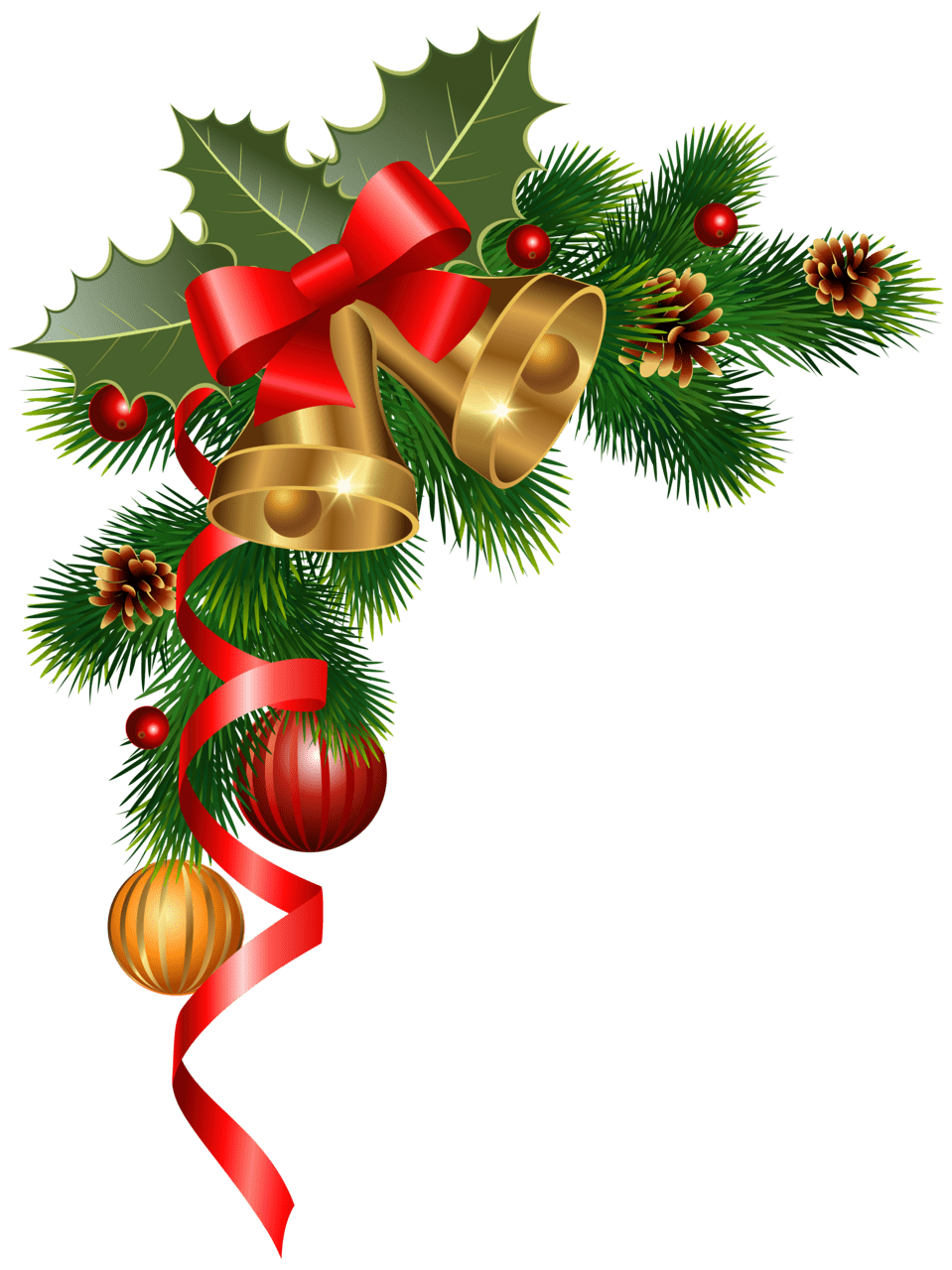 Holly corner christmas cliparts images clipart library