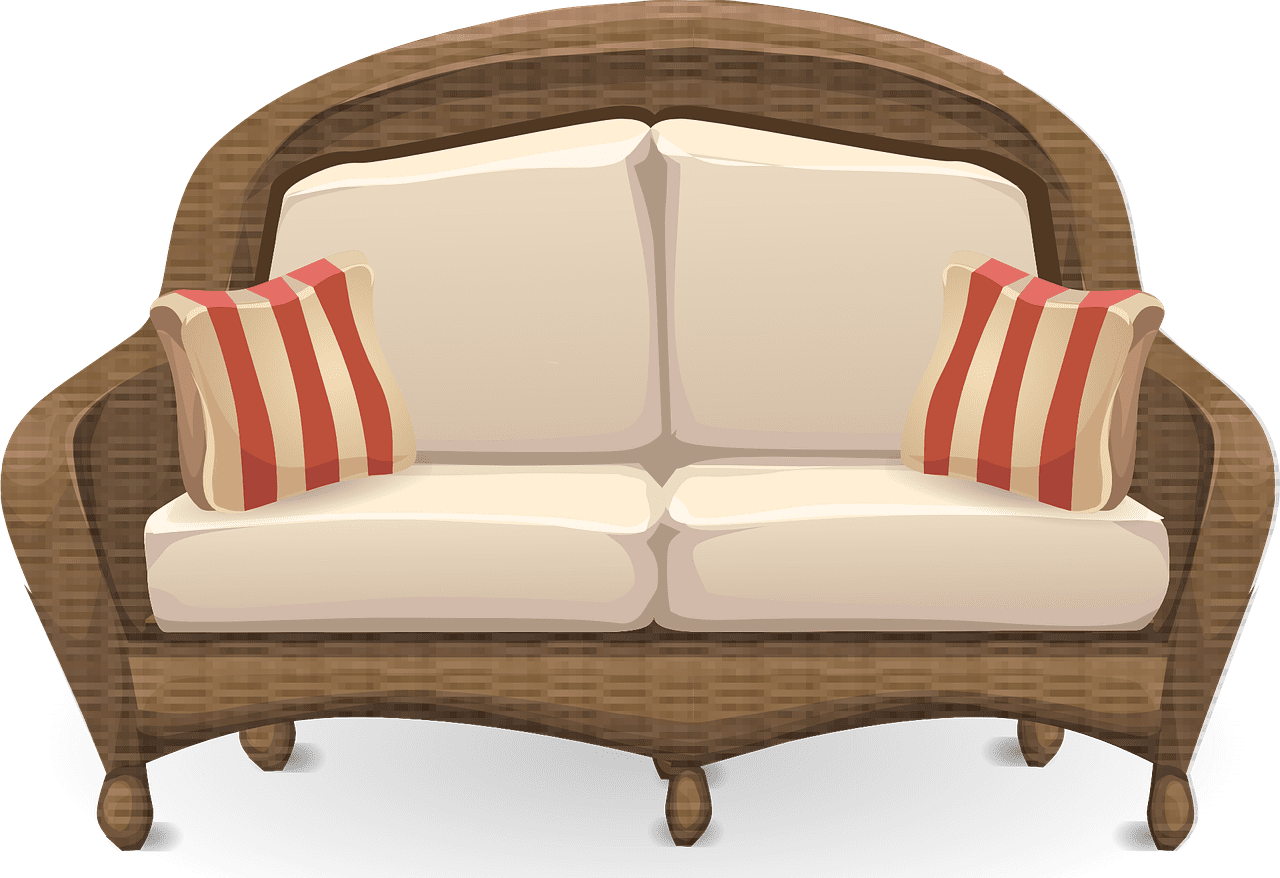 Chair couch loveseat sofa vector gra ic clipart