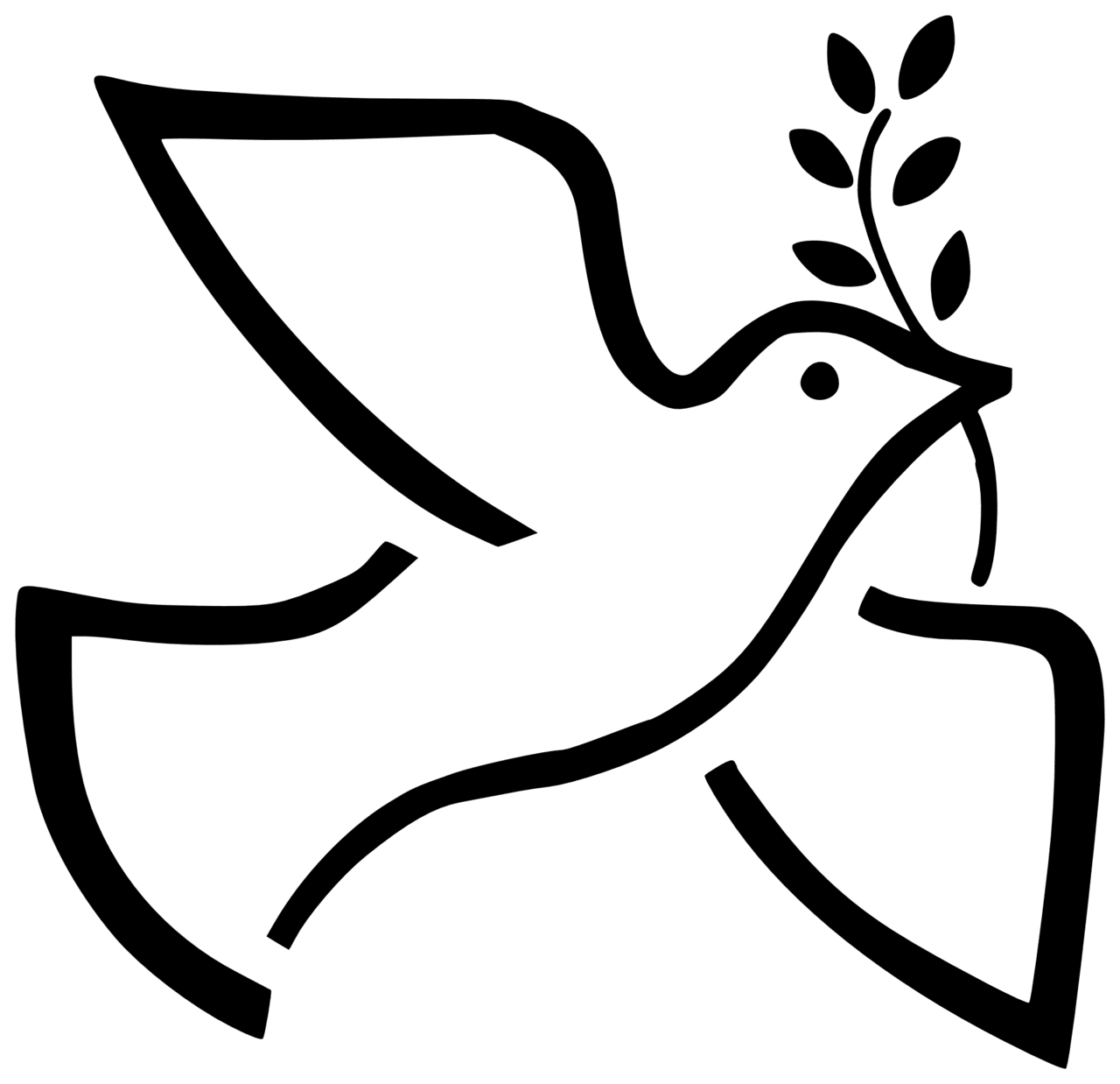 Peace dove clipart sugg vector