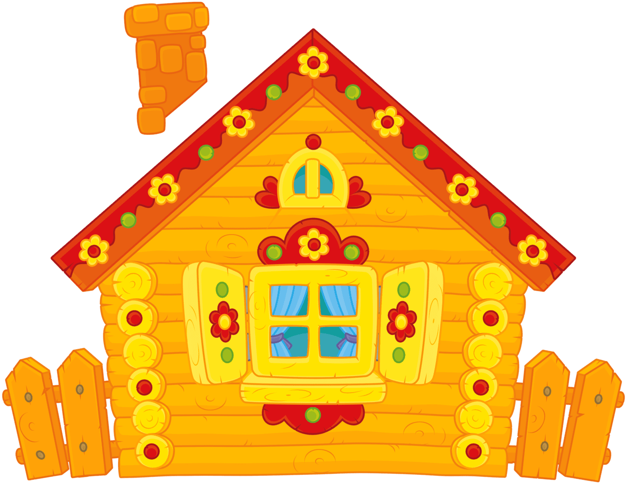 Gingerbread house pin page clipart background