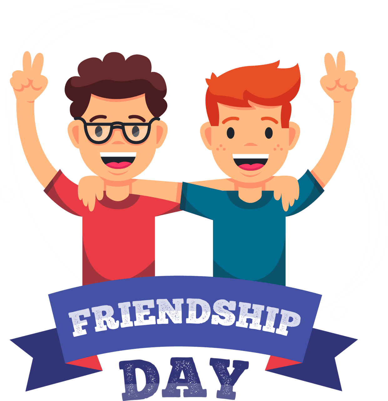 Friendship day clipart transparent