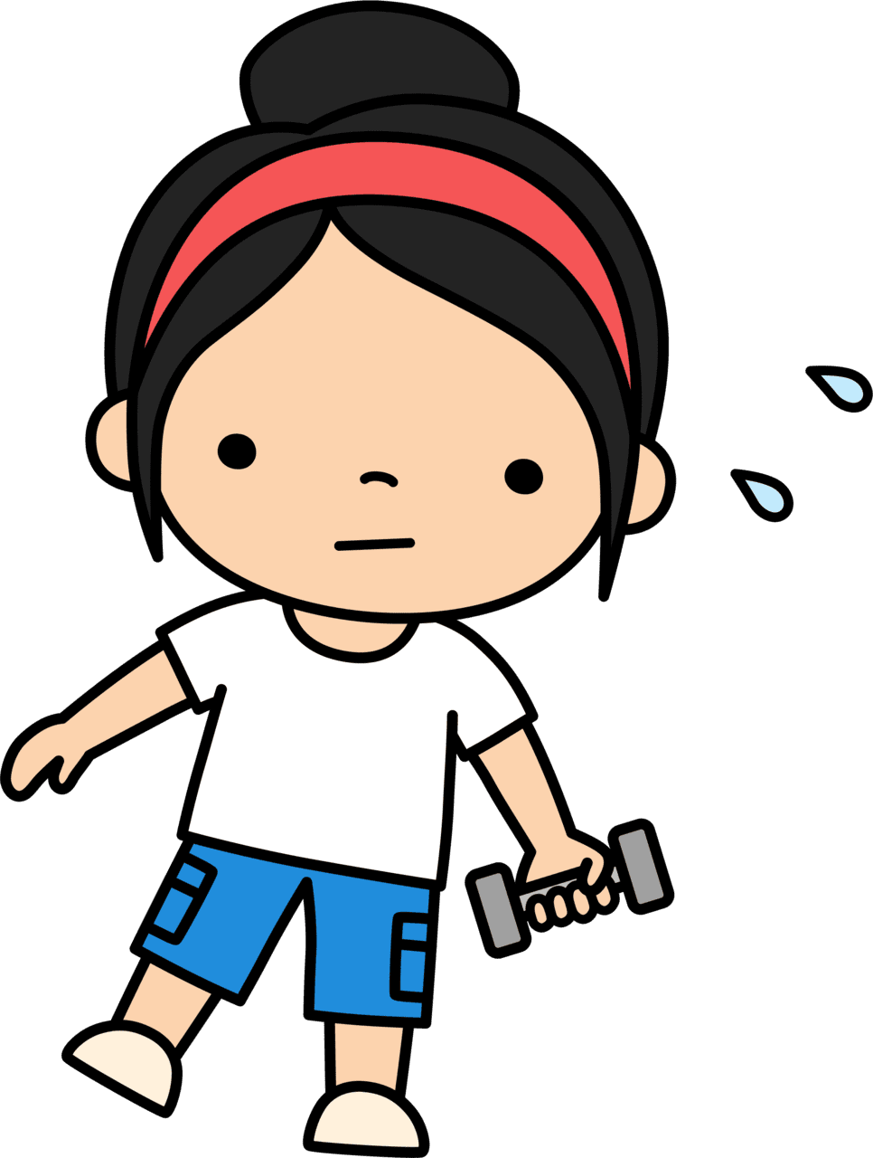 Exercise pin page clipart image