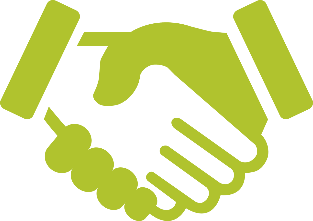 Continuing care handshake clipart large size image