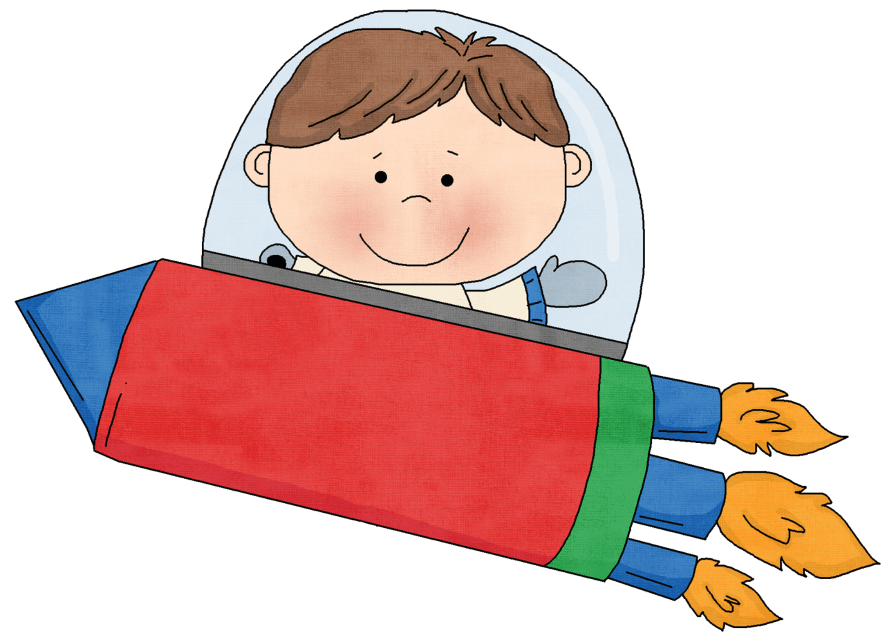 Rocket pin page clipart free