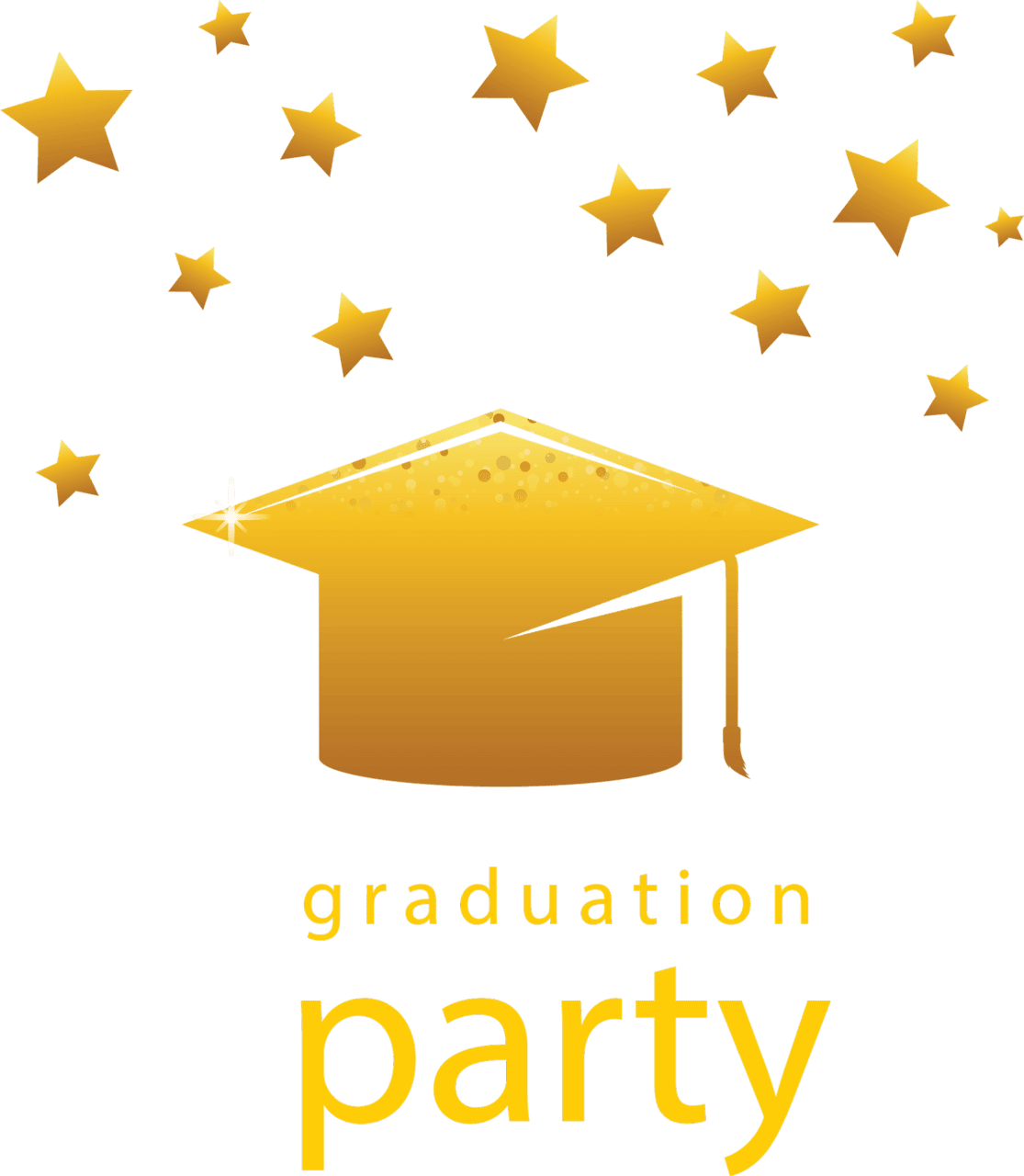 Congrats graduation cap and gown clipart photo