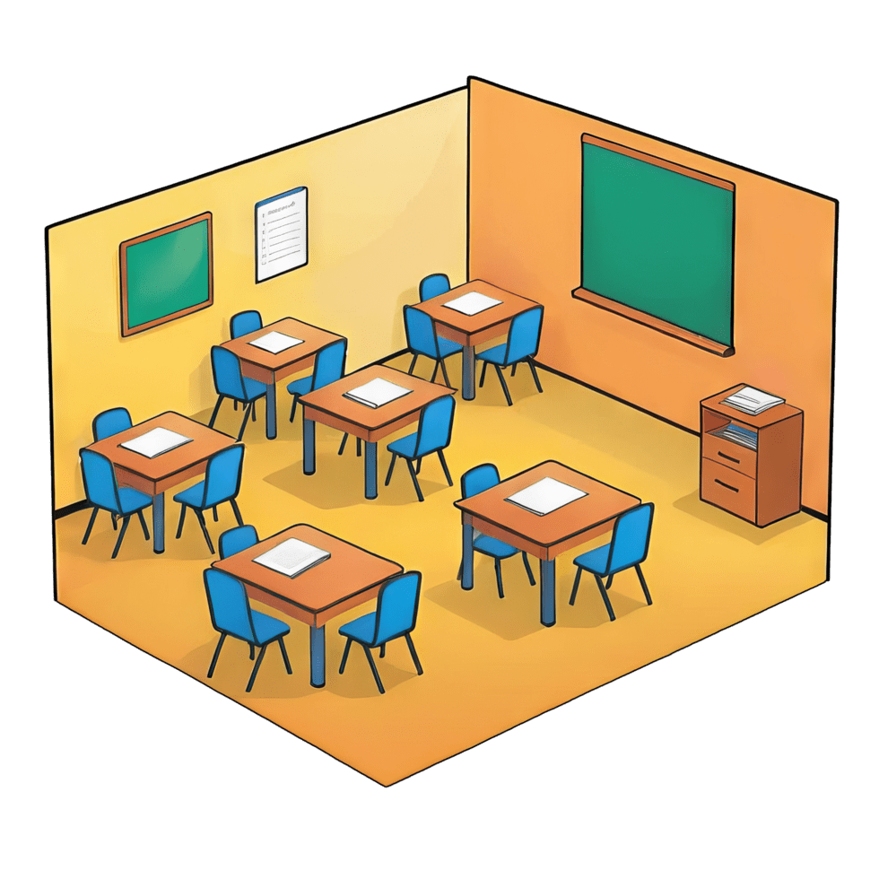 Classroom for clipart vector