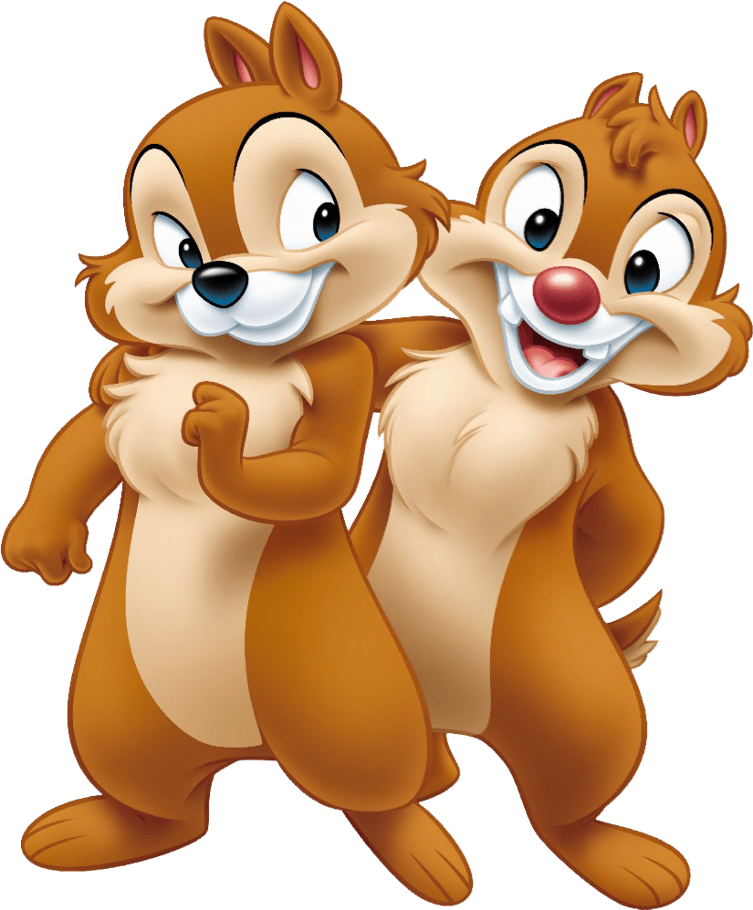 Squirrel chip and dale clipart transparent