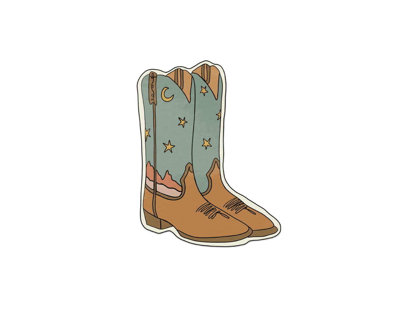 Cowgirl boots blue cowboy boot midnight magic wavy baby design clipart free