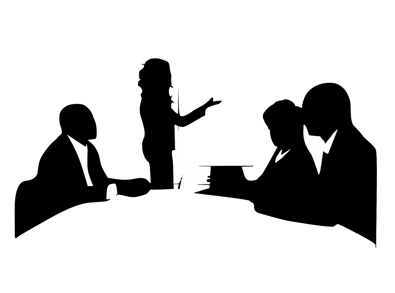 Communication sales meeting clipart image