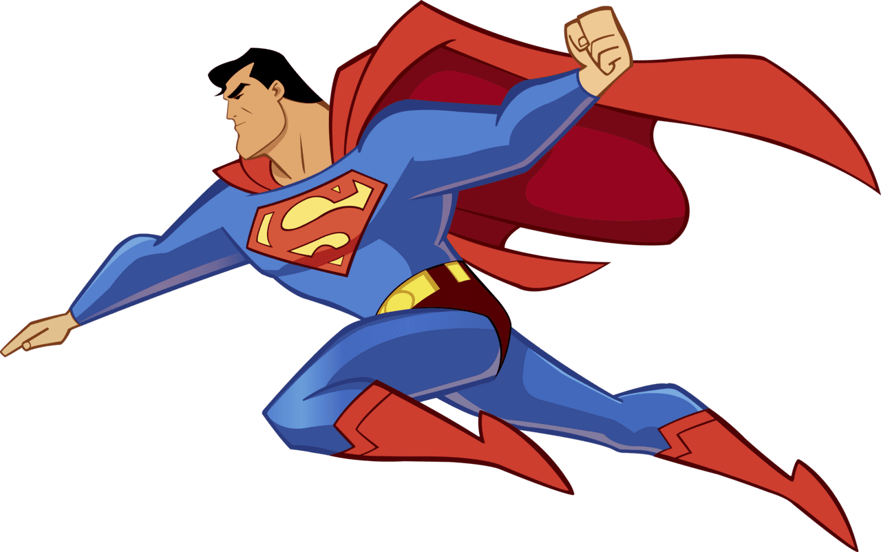 Superhero superman vector by scott hill coroflot clipart