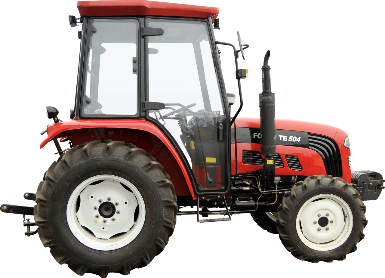 Red tractor clipart image