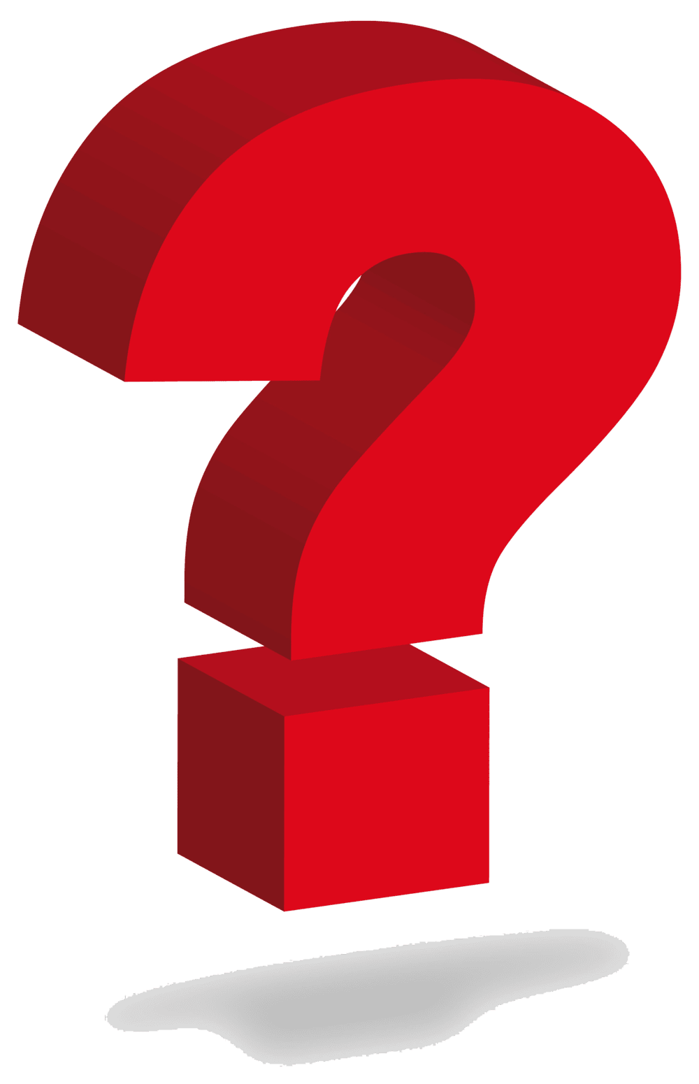 Red question mark clipart free