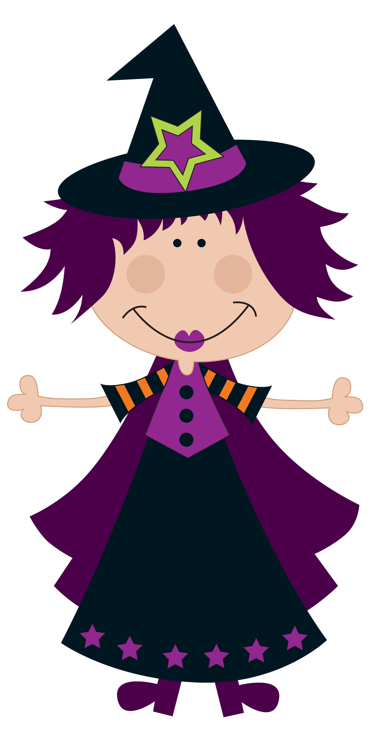 Witch pin page clipart picture