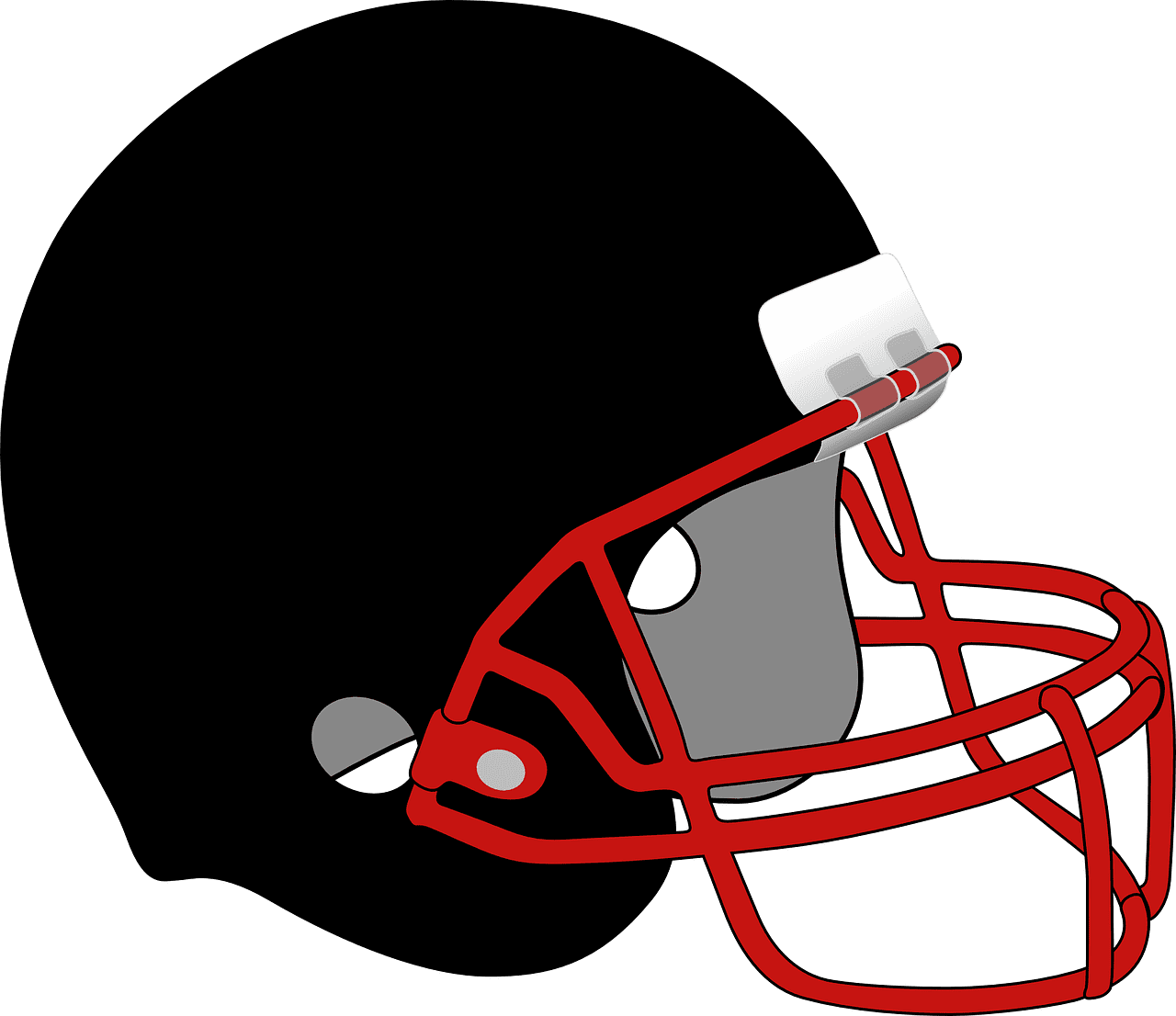 Football helmet baseball vector graphic clipart 2