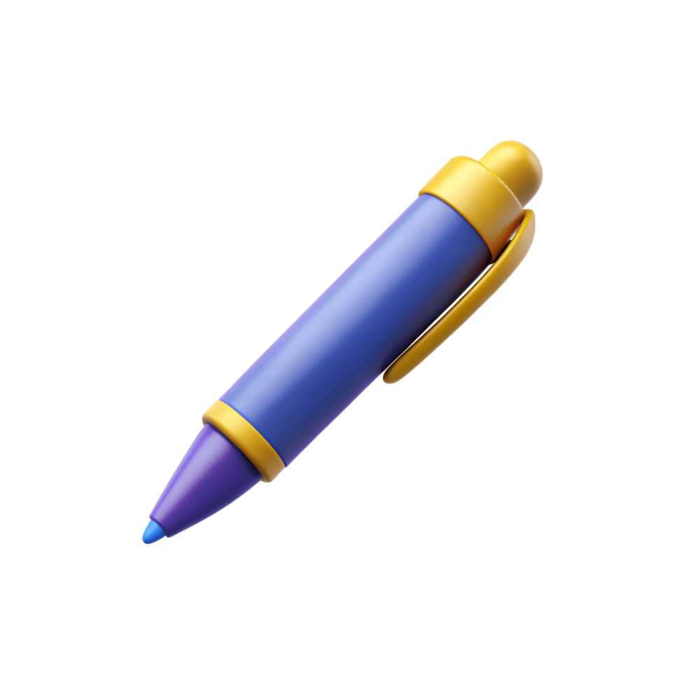 Blue pen for clipart picture