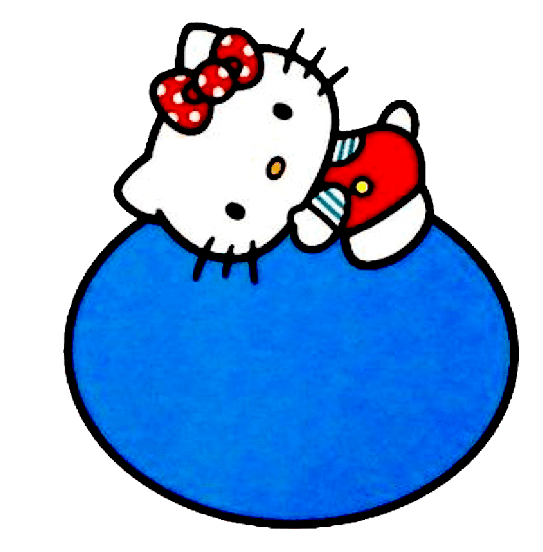 Hello kitty pin page clipart background 3