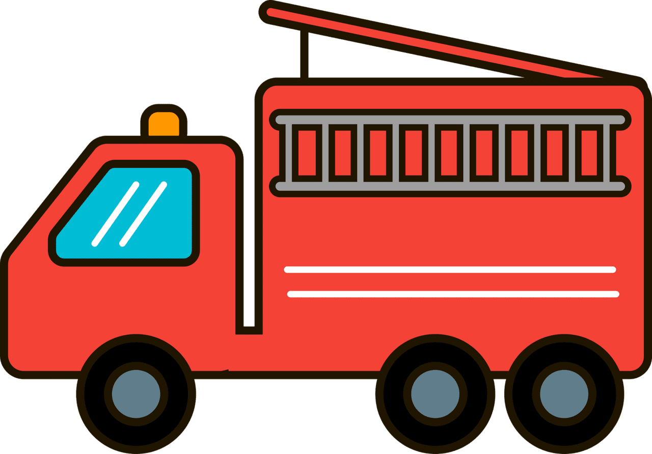 Fire truck vector clipart