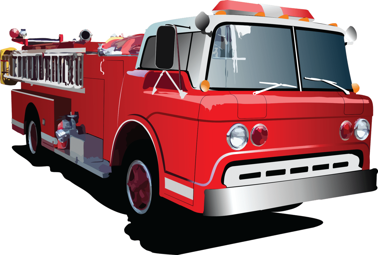 Clipart fire engine truck transparent