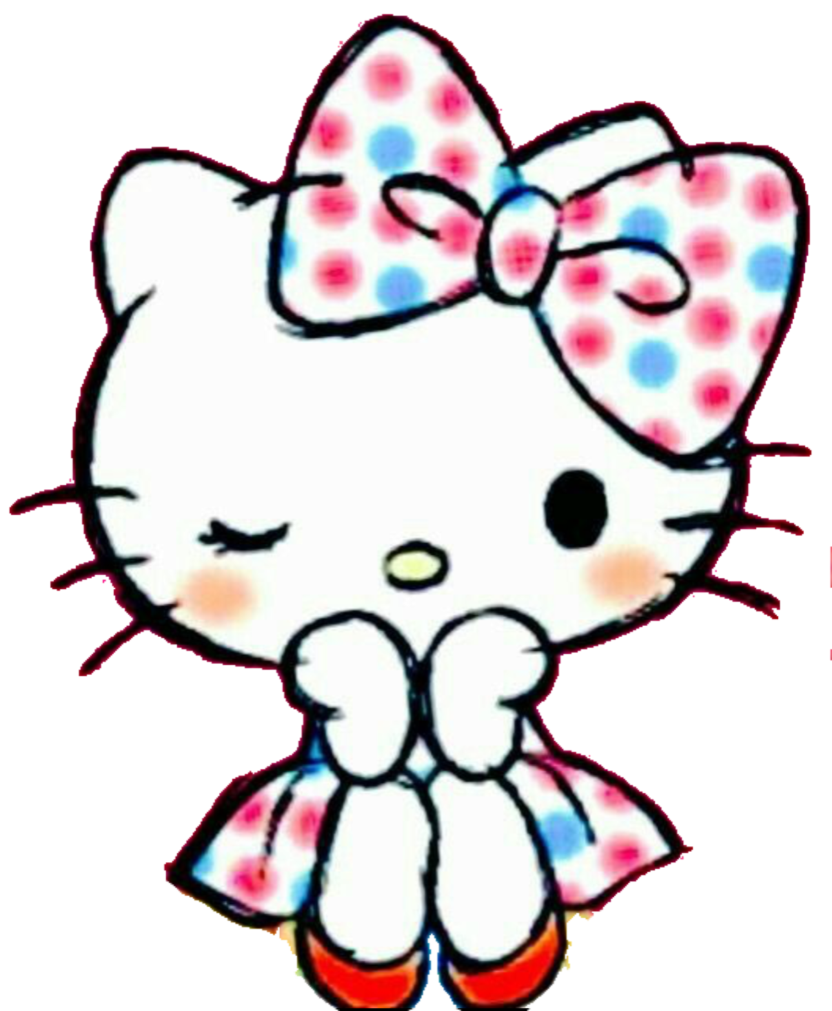 Hello kitty pin page clipart photo 6