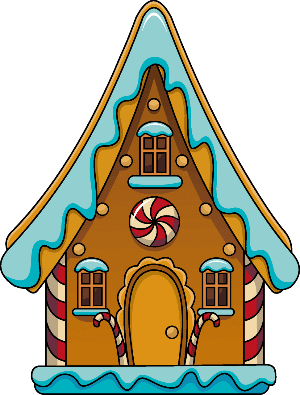 Gingerbread house images clip art clipart