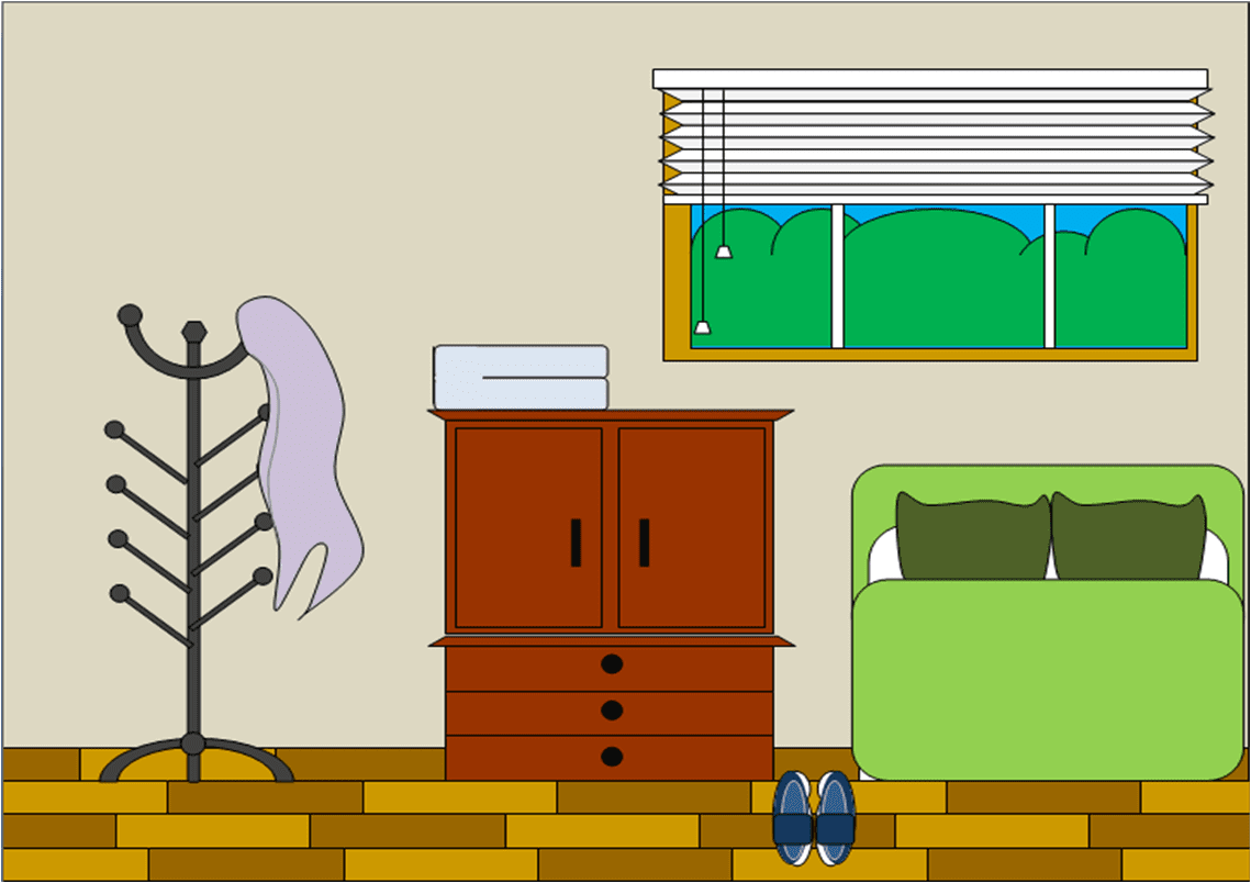 Bedroom images vector clipart line 2