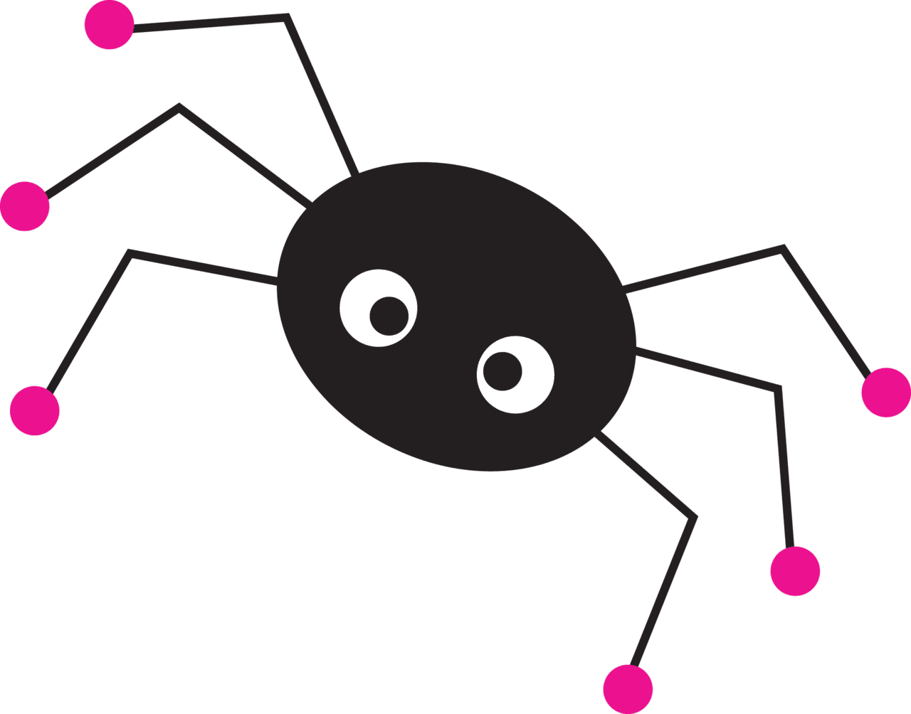 Spider pin page clipart logo 3