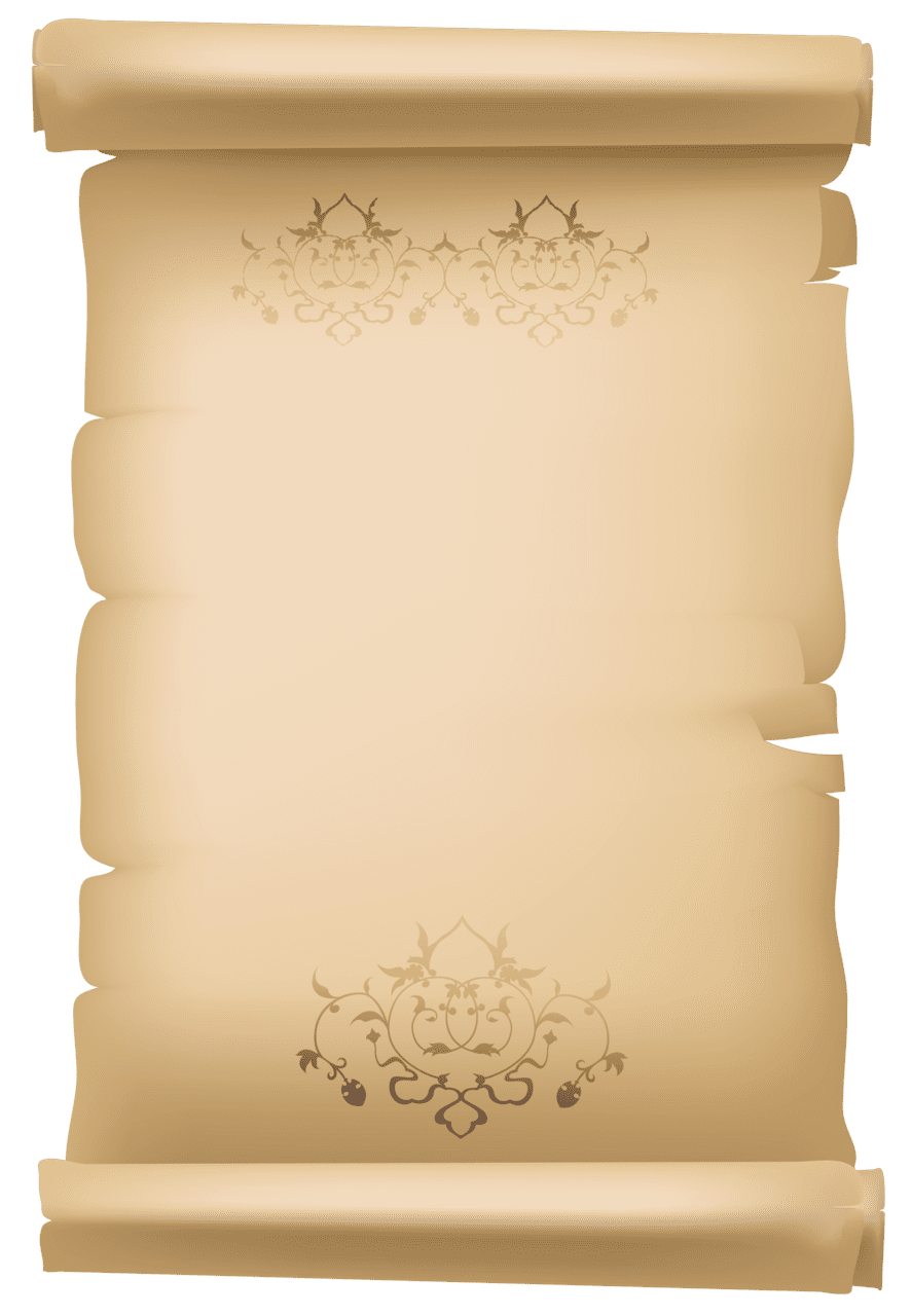 Scroll old decorative paper clipart image