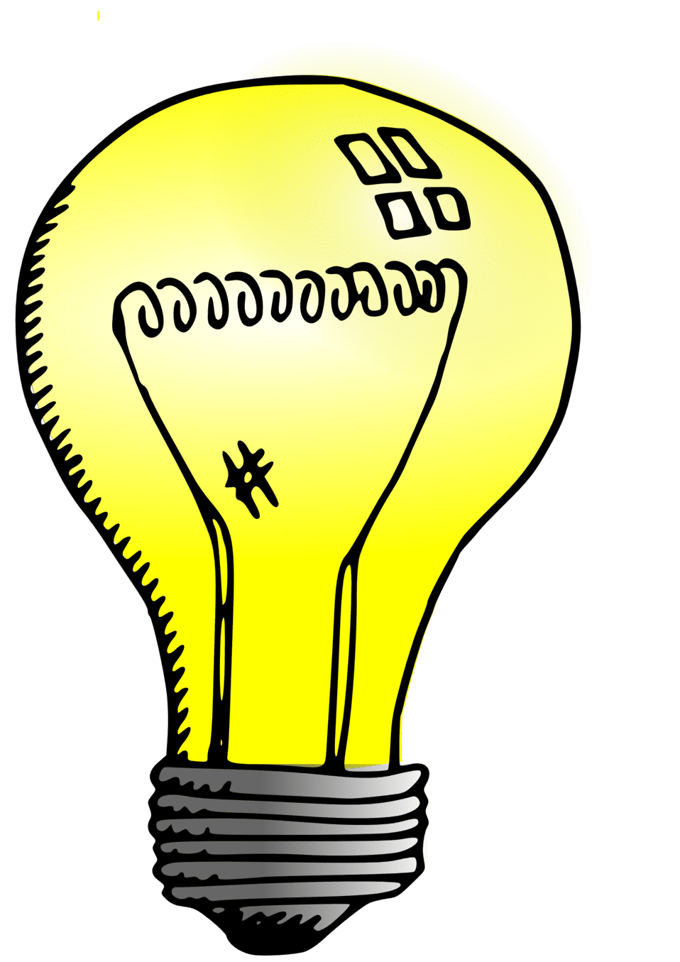 Clipart image incandescent light bulb id