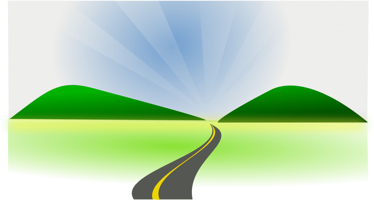 Open road clipart background with