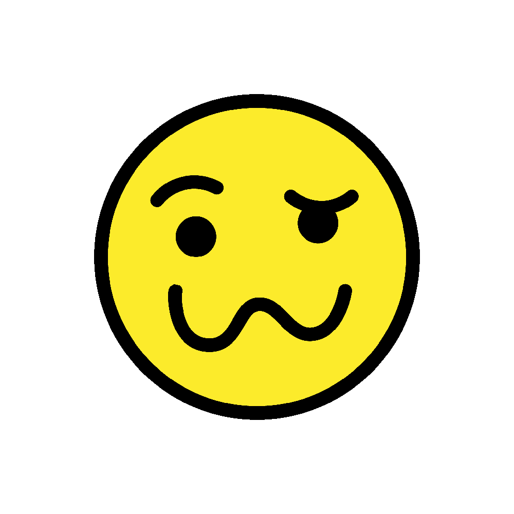 Smiley face with uneven eyes and wavy mouth images hd photo clipart