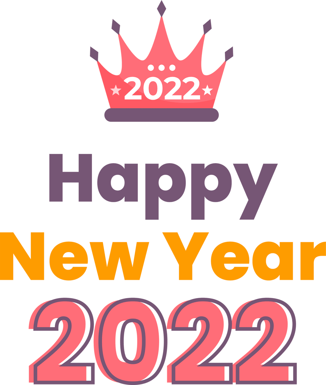 Happy new year mandar clipart logo