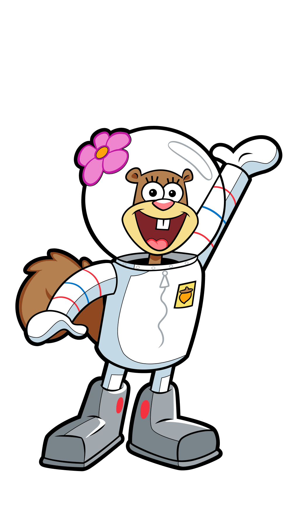 Squirrel sandy cheeks clipart logo