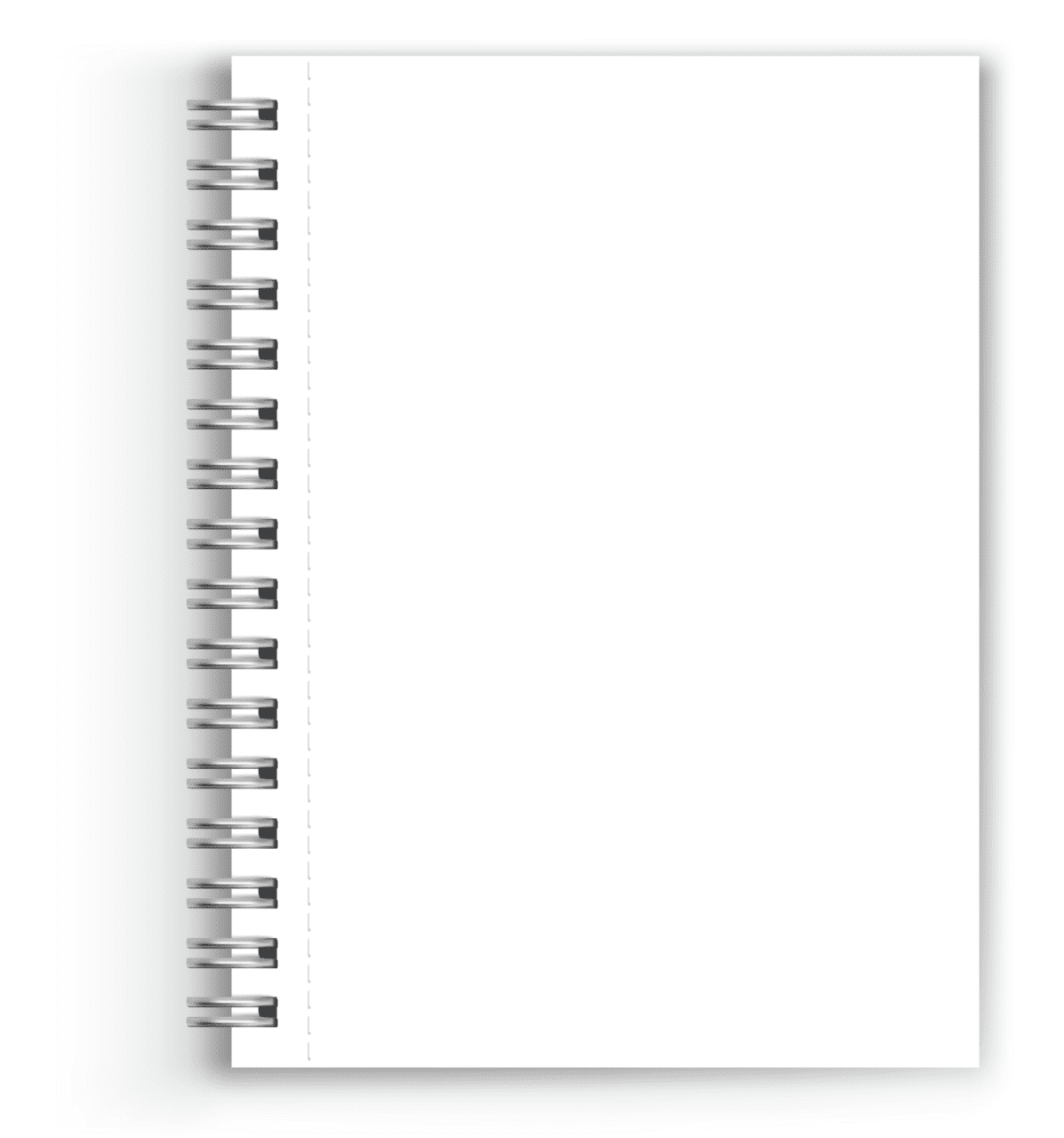 Paper notebook white black font clipart photo