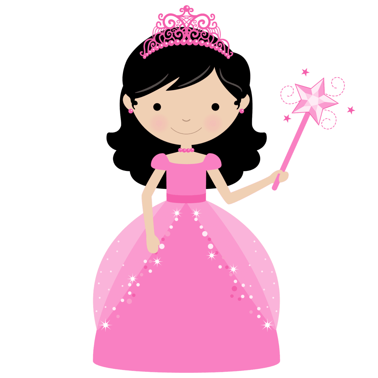 Girl pin page clipart image 3