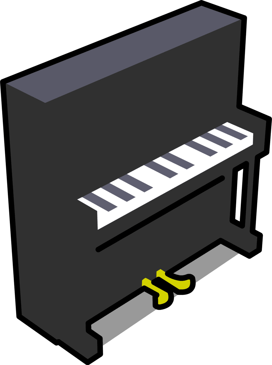 Piano sprite upright clipart full size image