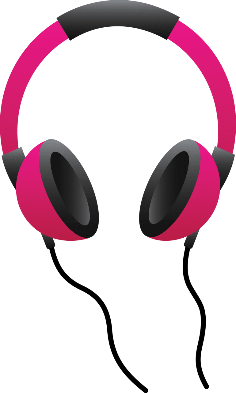 Headphones pin page clipart free