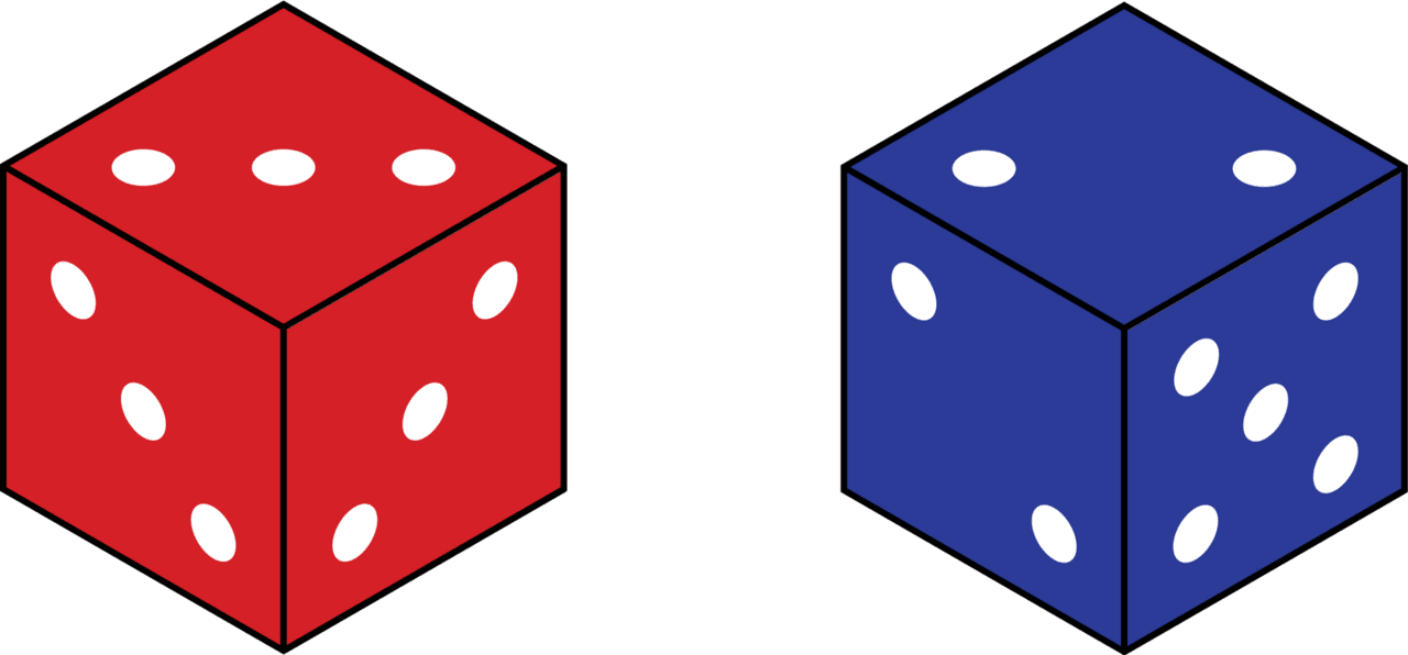 Dueling dice san francisco math circle clipart photo