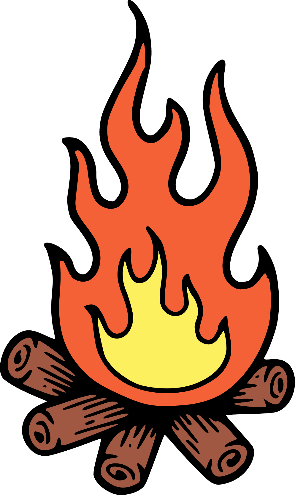 Campfire clipart background